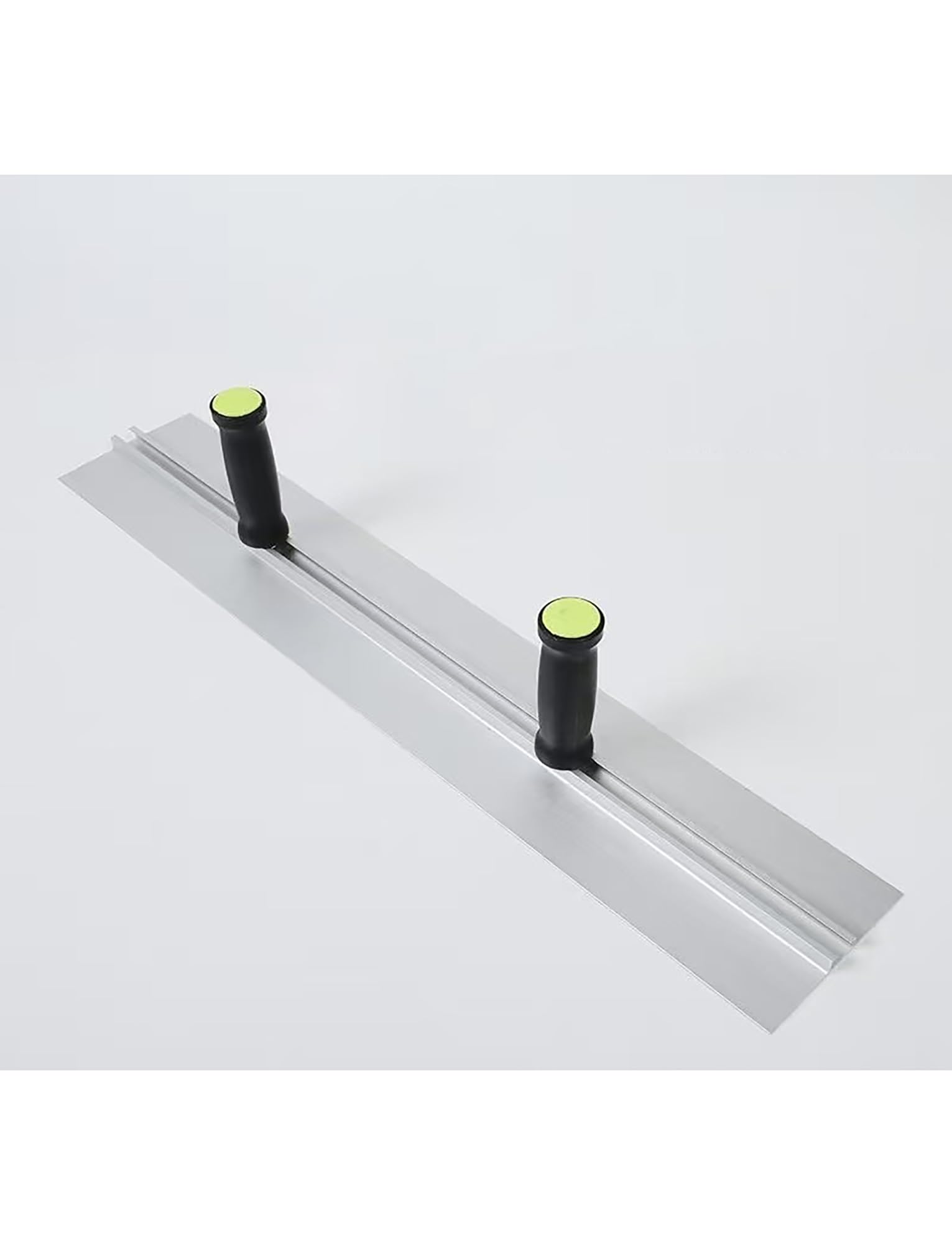 Llana de acero inoxidable de doble mango, herramienta for raspar paredes, raspador de placa grande y alargado, for azulejos de pared e instalaciones de bloques.(0.8mm 100x12cm)