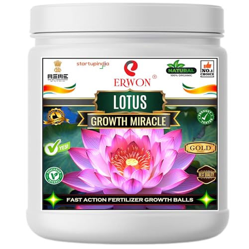 Image of Erwon Lotus GROWTH MIRACLE Fertilizer, Fast Action Organic Granules for rapid Growth and Heavy Flowering. (900 gm)