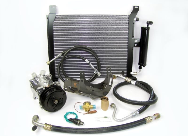 Underhood A/C Performance Kit Fits 1967-68 Ford Mustang w/6 Cyl, Polished Finish Compressor #50-0017P