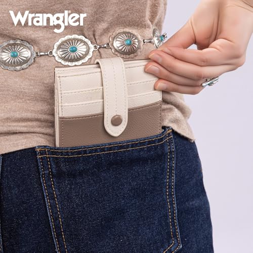 Image of Montana West X Wrangler Small Wallets Woman Slim Thin Wallet Card Cases Money Organizer Cute Mini Pocket Wallet with Rfid Lining and Zipper Coin Purse