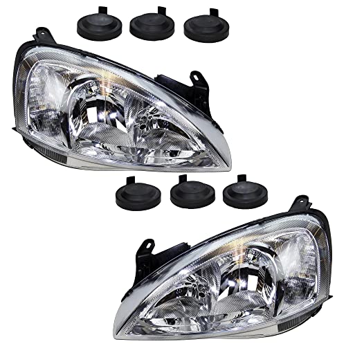 BESTPRICE 2x fari principali anteriori sinistro + destro H7, compatibili con OPEL COMBO furgone/hatchback, COMBO Tour, CORSA C (X01), CORSA C furgone/hatchback (X01)