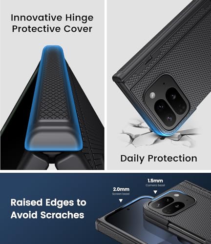 Coque rigide robuste Google Pixel 10 Pro étui pliable fin antichoc avec béquille - 5