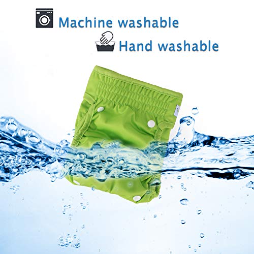 Teamoy Reusable Female Dog Diapers With Removable Pads(Pack Of 4), Washable Doggie Diaper Wraps For Female Dogs, Super-Absorbent, Comfortable And Stylish, S #TOP6