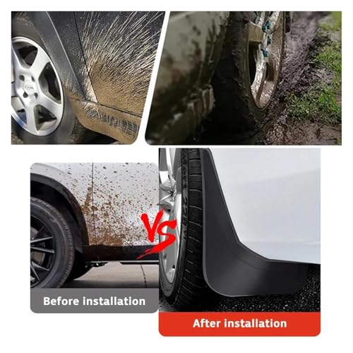 Guardabarros flaps barro salpicaderas para EQB X243 2022 2023 2024 2025 kit de 4 piezas 7