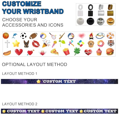 Variante de Aokizkdzsw pulseras personalizadas tela ajustables