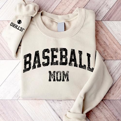 Personalized Baseball Mom Shirt, Custom Sport Mom Shirt, Shirt for Baseball Mom Lover, Gift for Mom, Support Basketball Match Outfit 24