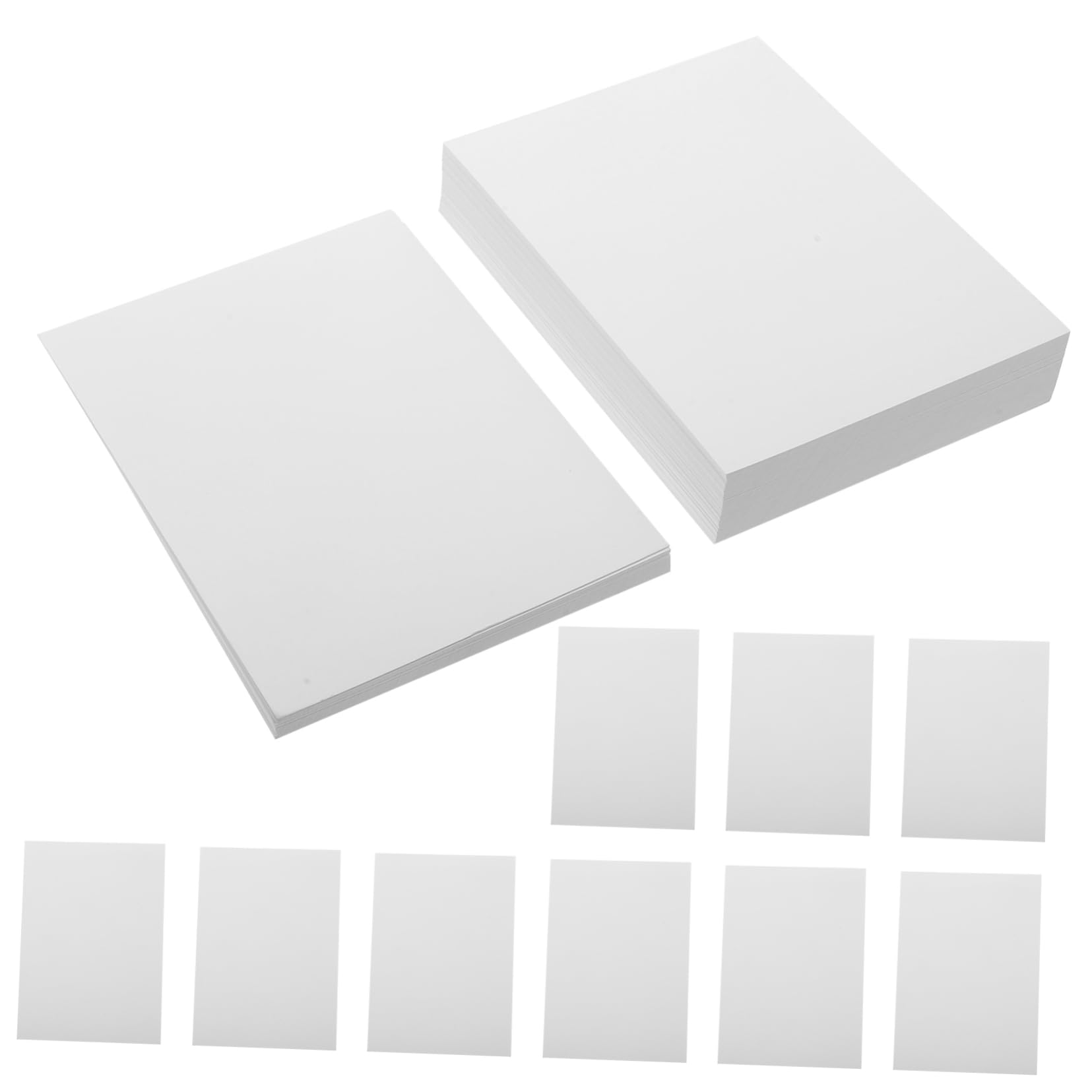 NUOBESTY 4 Sätze Fotopapier Büroklammer Machen Decoupage Paper Grad Modern Vier Druckerpapier Glossy Paper Fotodruck Photopapier Printing Hochglanzpapier Druckpapiere Weiß 100 Blatt*4