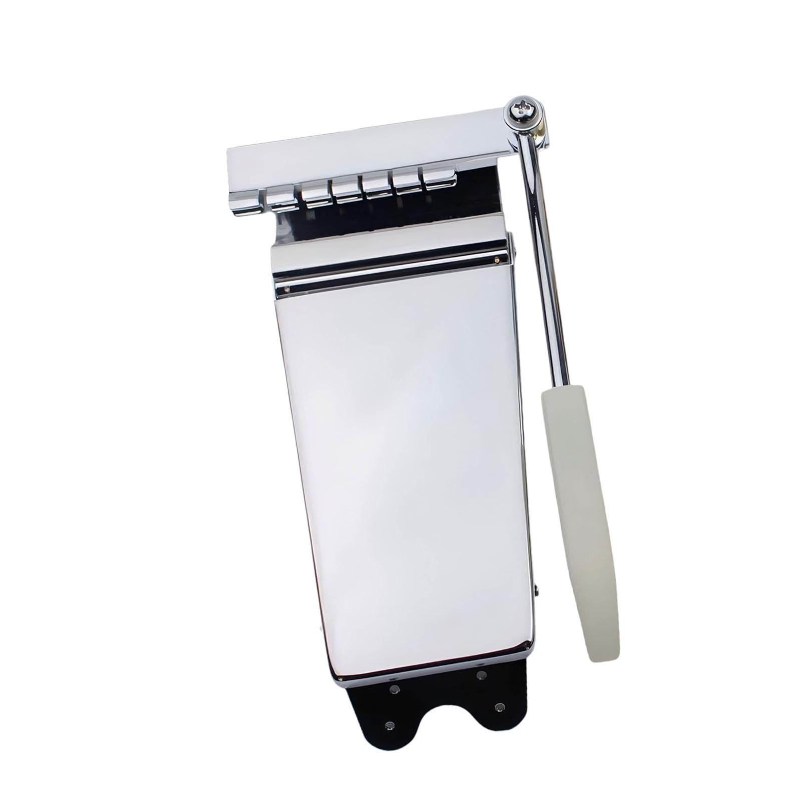 TISHITA Tremolo Bridge für LP E Gitarre Vibrato Tailpiece Arm Aus Messing mit Stabile Bauweise für Gitarristen Musikproben, Silber