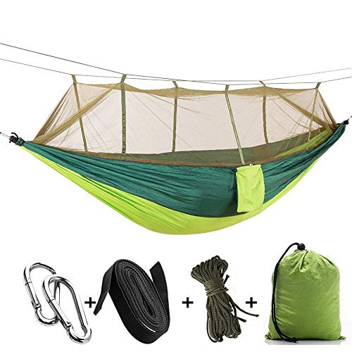 Hamac de camping moustiquaire double en nylon renforcé 260x140