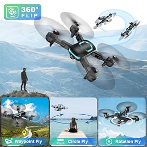 JY02 Foldable Drone with 1080P Camera in mid-flight.