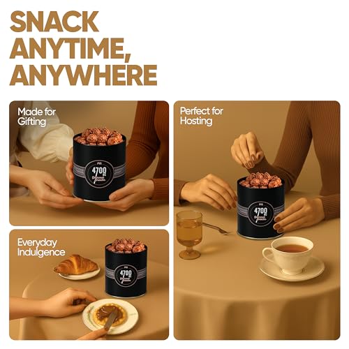 Image of 4700BC Gourmet Popcorn, Belgian Choco Caramel, Tin, 125g (Pack of 3)