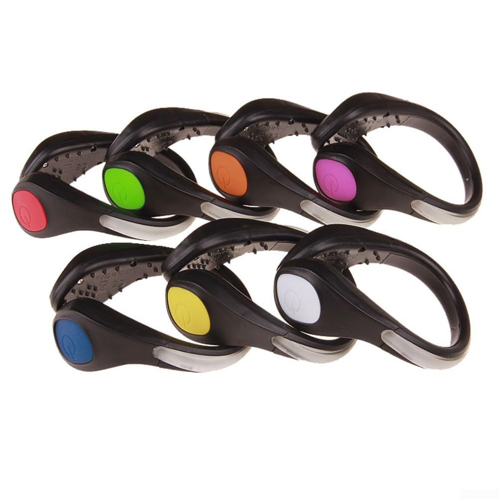 LED Shoe Clip Light For Outdoor Night Activities Including Running Biking And Hiking Reliable Illumination With Multiple Flash Patterns(Red)