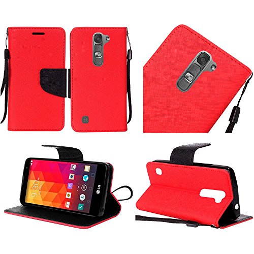 HR Wireless Phone Case for LG Volt 2 - Retail Packaging - Red