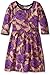Marmellata Little Girls' Rose Print Knit Dress