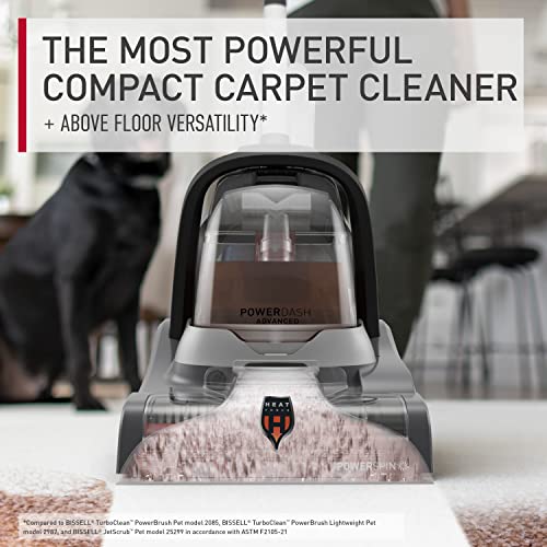 Hoover Powerdash Pet Advanced Compact Carpet Cleaner Machine, With Above Floor Cleaning, Fh55050Pc, Grey #TOP1