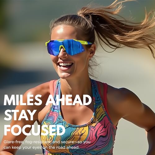 Gafas de sol para correr antirreflejos para evitar caídas en ciclismo 5