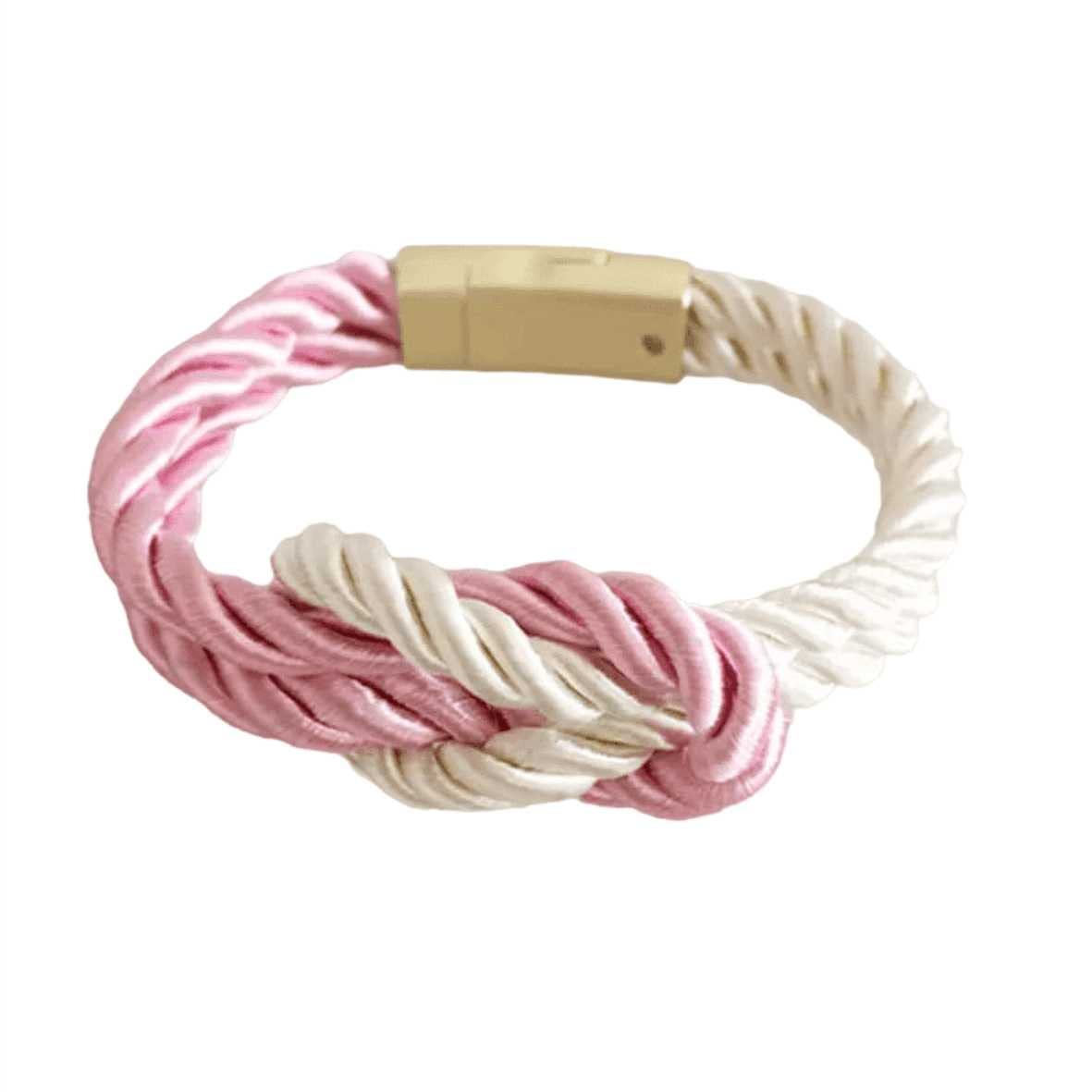 Brizberry® Braided Rope Vegan Leather Micro Insert Bracelet for Women & Girls, Blush (Pink) (B0C2ZRFPM9) Amazon Price History, Amazon Price Tracker