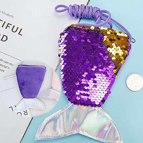 4 stuks Zeemeermin Mini Portemonnee Zeemeermin Tas Kinderen Zeemeermin Portemonnee Pailletten Portemonnee Kinderen als… - Afbeelding 7