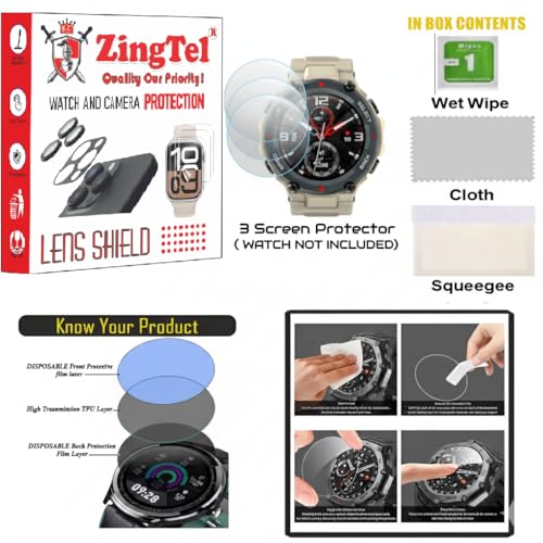 Image of 3 Pack Screen Protector Compatible With Sekyo Magic Pro Calling Smartwatch for Kids TPU Screen Guard Not a Tempered Glass