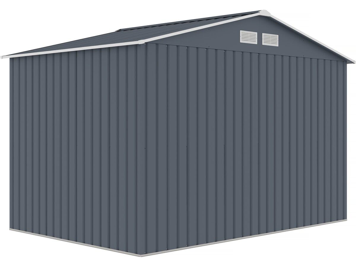 Abri de Jardin métal Vegas II - 5,29 m2 - Gris
