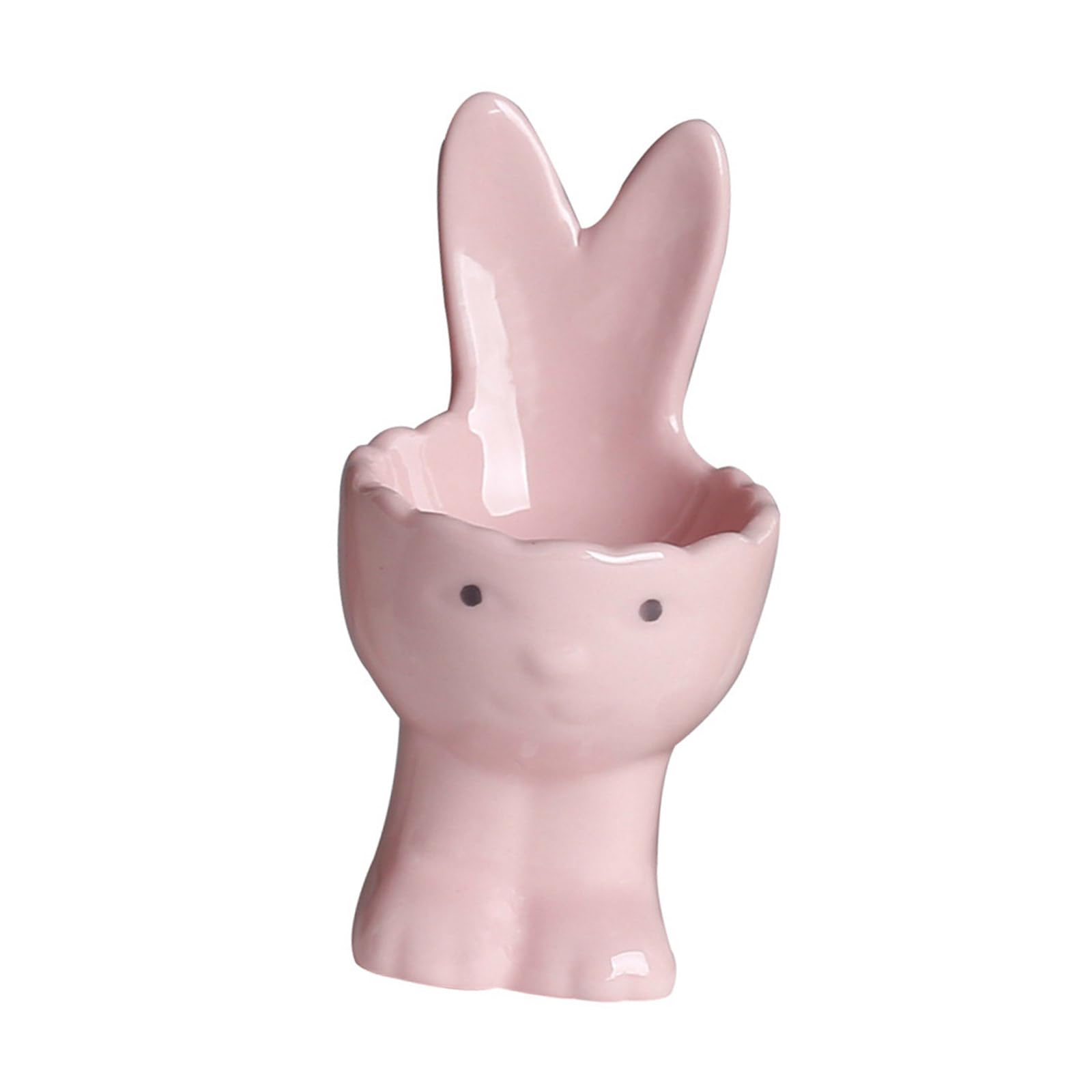 jiingekk Ceramic Rabbits Eggs Tray Secure Nonslip Condiment Decorative Accent Kitchen Accessories Breakfast Holder Ceramic Holder