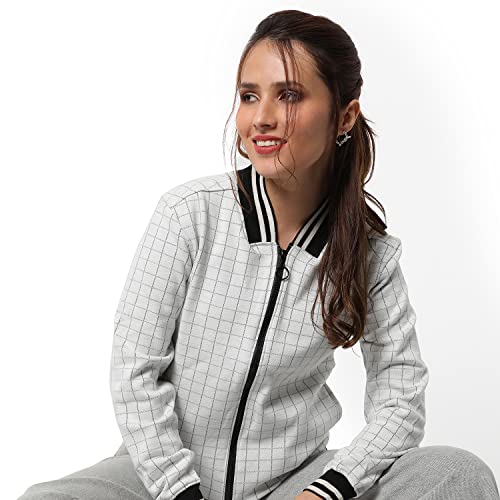 Image of PINACOLADA Women's Puffer Regular Fit Bomber Jacket For Winter Wear | Standing Collar | Full Sleeve | Zipper | Casual Jacket For Woman & Girl | Western Stylish Jacket For Women