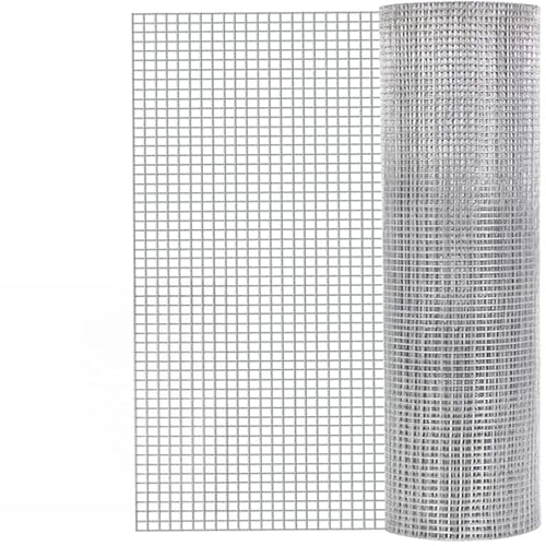 1/2 Ouverture Clôture en Treillis Métallique- 1,0 Mm Antirouille Clôture en Treillis Métallique for La Volaille, Autour du Jardin Et Escalade Soutien Aux Plantes Clématites