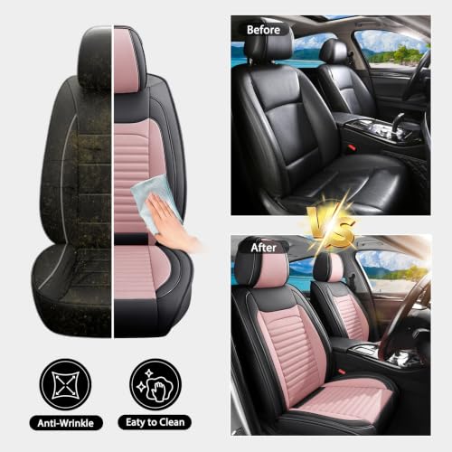 Image of Seat Covers Full Set Fit for Saturn ION 2003-2010,Blackpink