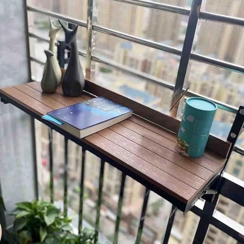 Table d'appoint suspendue pour balustrade de balcon meuble balcon pliable