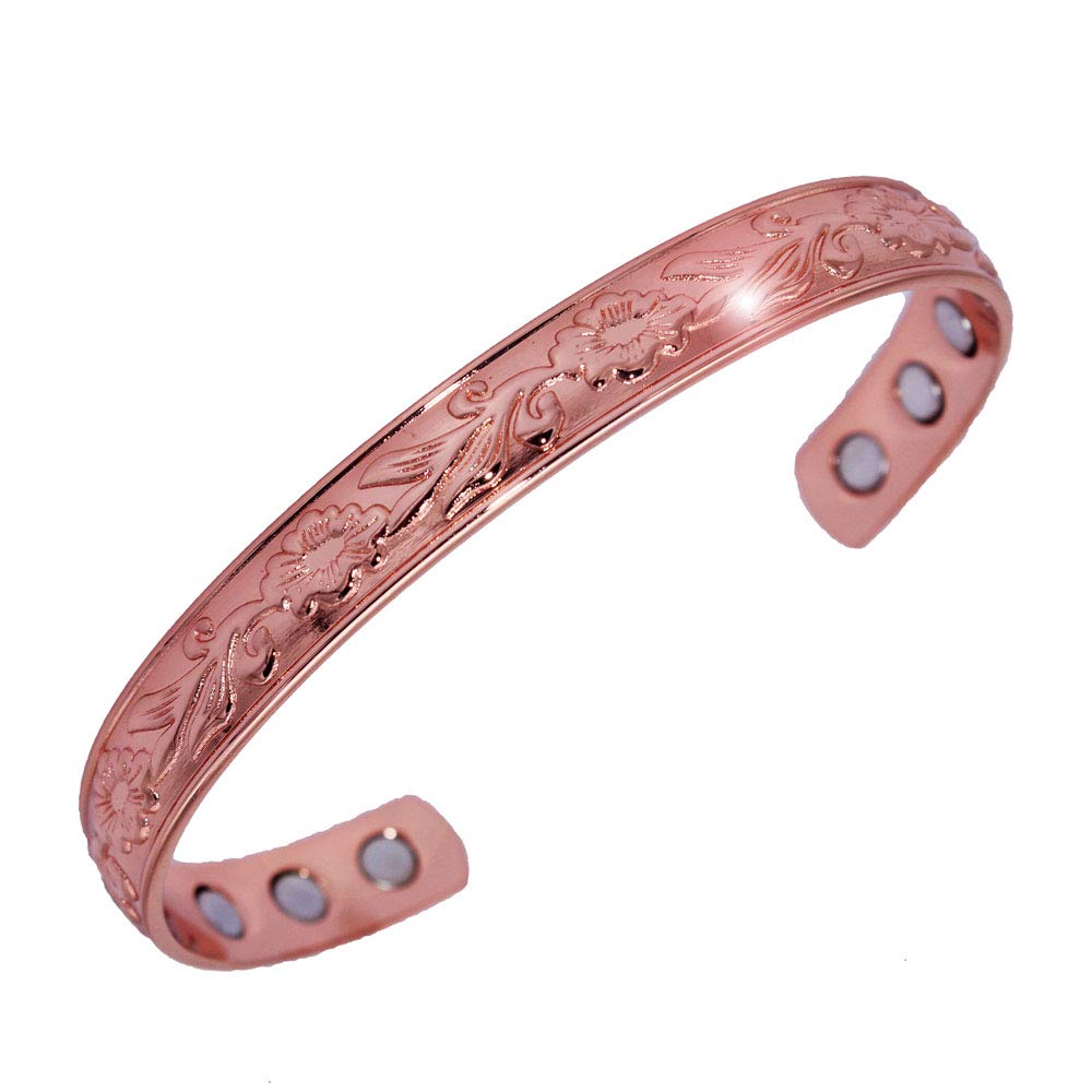 Pure Copper Bracelet for Arthritis, Rheumatoid Arthritis, RSI, Migraines and Fatigue，Woman