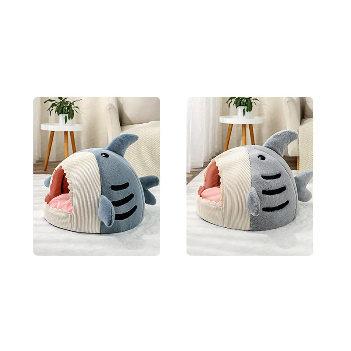 Amazon | [JUI3N] グレー ペットベッド ドーム 犬ベッド ペットハウス