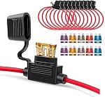Gebildet – Gebildet 10pcs 16AWG Sicherungshalter mit Draht für KFZ LKW,