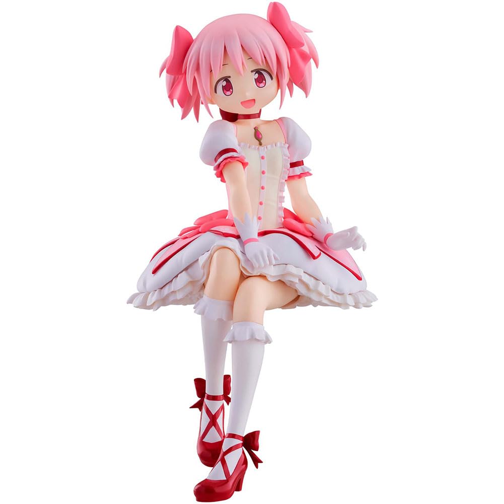 Jiumaocleu KanameMadoka Figure Anime KanameMadoka Statue Sitting-style Model PVC Cartoon Figurine Anime Gift Collectibles 21CM