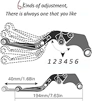 Vista 3 de Levers Handlebar for Yamaha XT660 R XT660R 2004-2016 2015 2014 Motorcycle Adjustable Extendable Brake Clutch Levers and Handlebar Hand Grips Ends