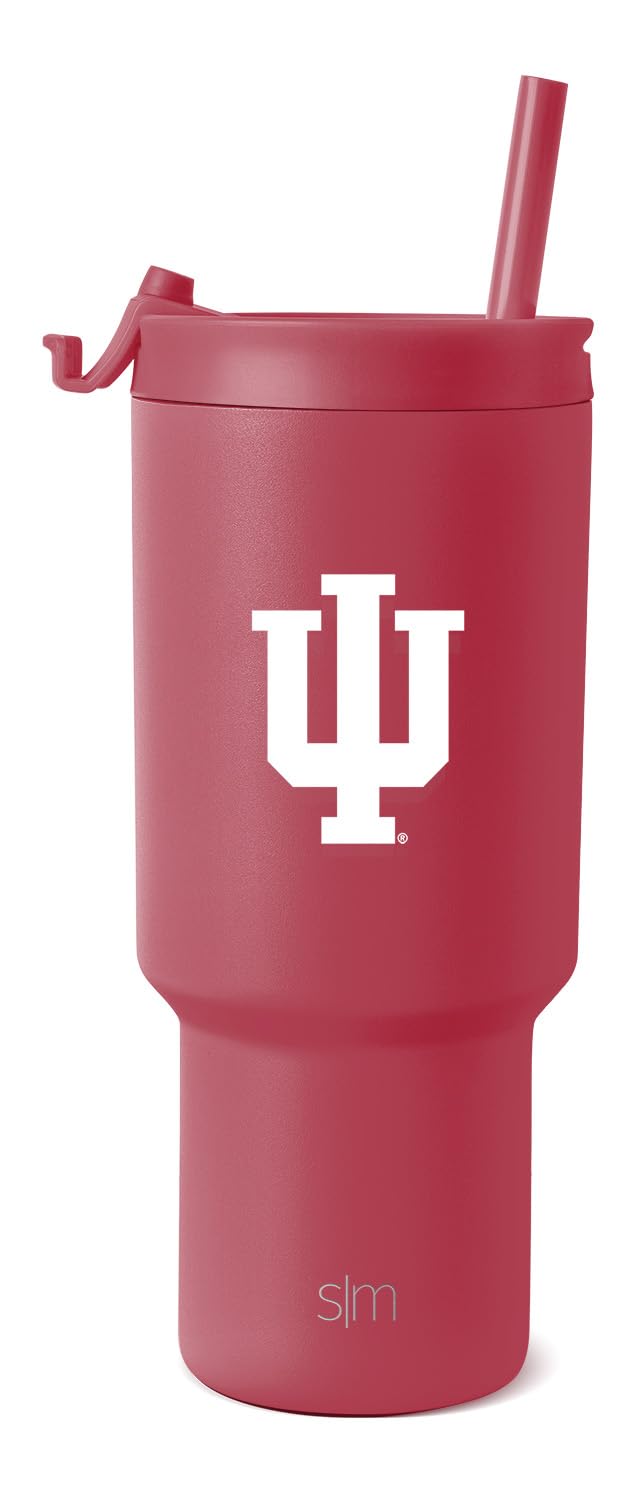 Simple Modern Indiana Hoosiers Tumbler with Straw | 30oz | Collegiate