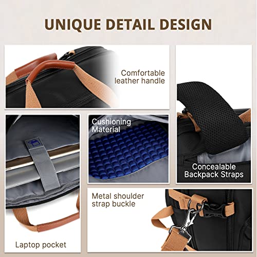Image of Molnia 3 in 1 Laptop Backpack,17.3 inch Computer Bags for Men, Briefcases For Men, For Travel Bussiness School Men Women