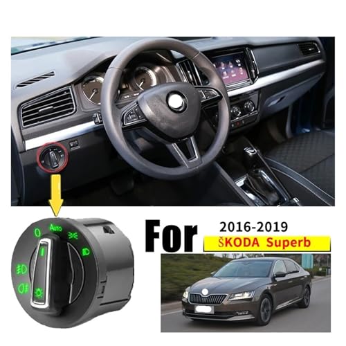Interrupteur phare Skoda Superb 3 3V commande antibrouillard avant de rechange