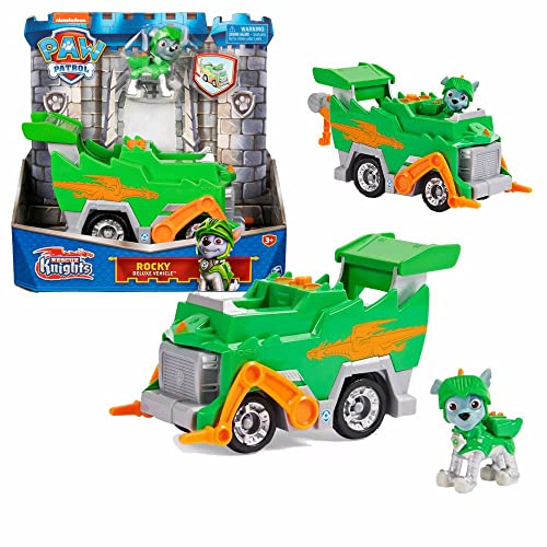 PAW PATROL Seleção de veículos Rescue Knights | Patrulha Canina, Figura: Rocky