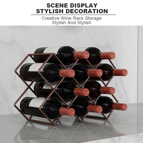 Soporte de botellas de vino vintage de hierro 25.5 cm miniatura 5