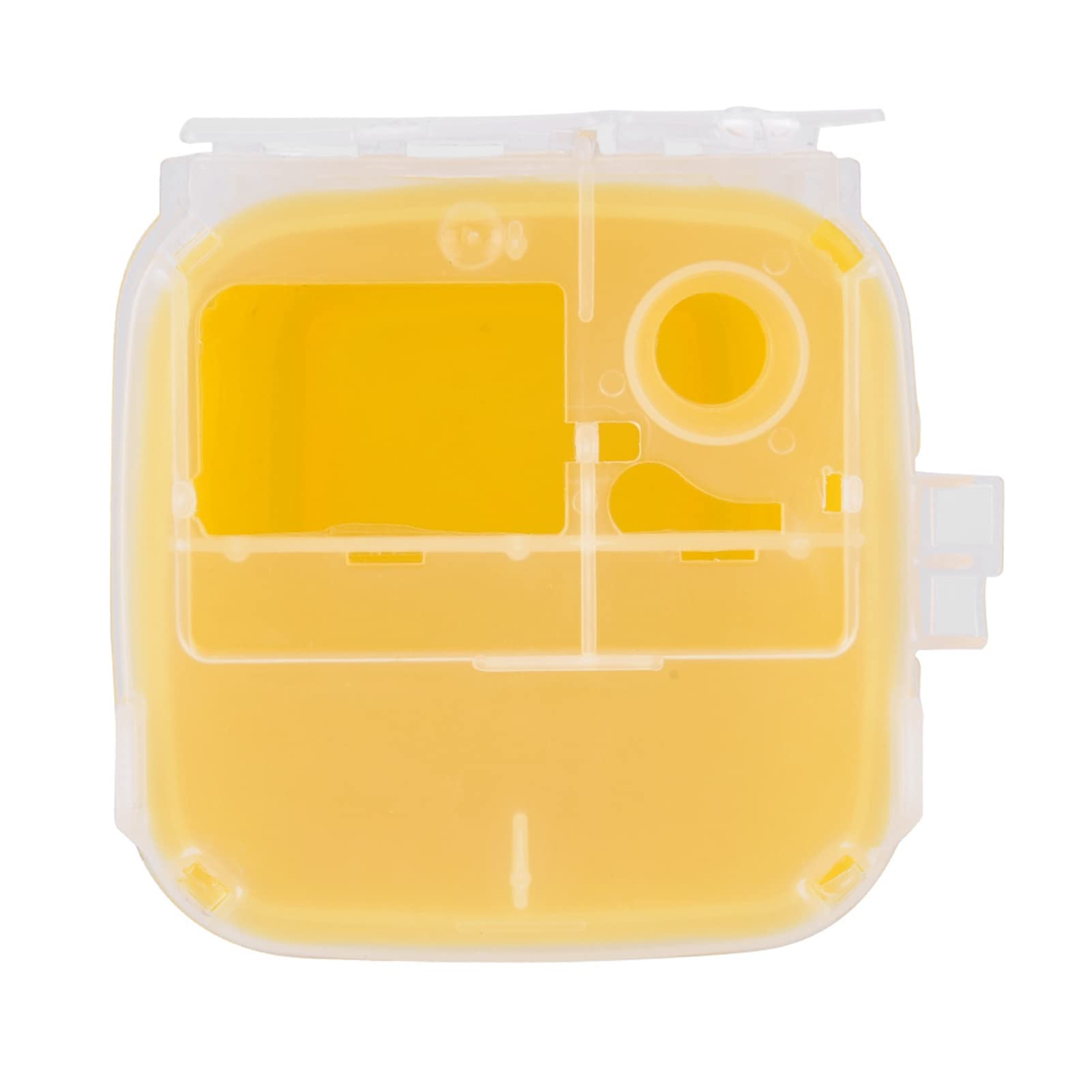 Jadeshay Conteneur d'Aiguilles, Conteneur d'aiguilles de Tatouage, Pointue Pour Conteneur D'Aiguilles en Plastique de 1 L pour Boîte de Tatouage, Boîte d'équipement(Jaune)