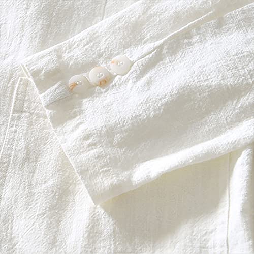 Mens Loose Fit Linen Cotton Casual Blazers Lightweight Button Down Sport Coats Lapel Collar Summer Suit Blazer Jacket2