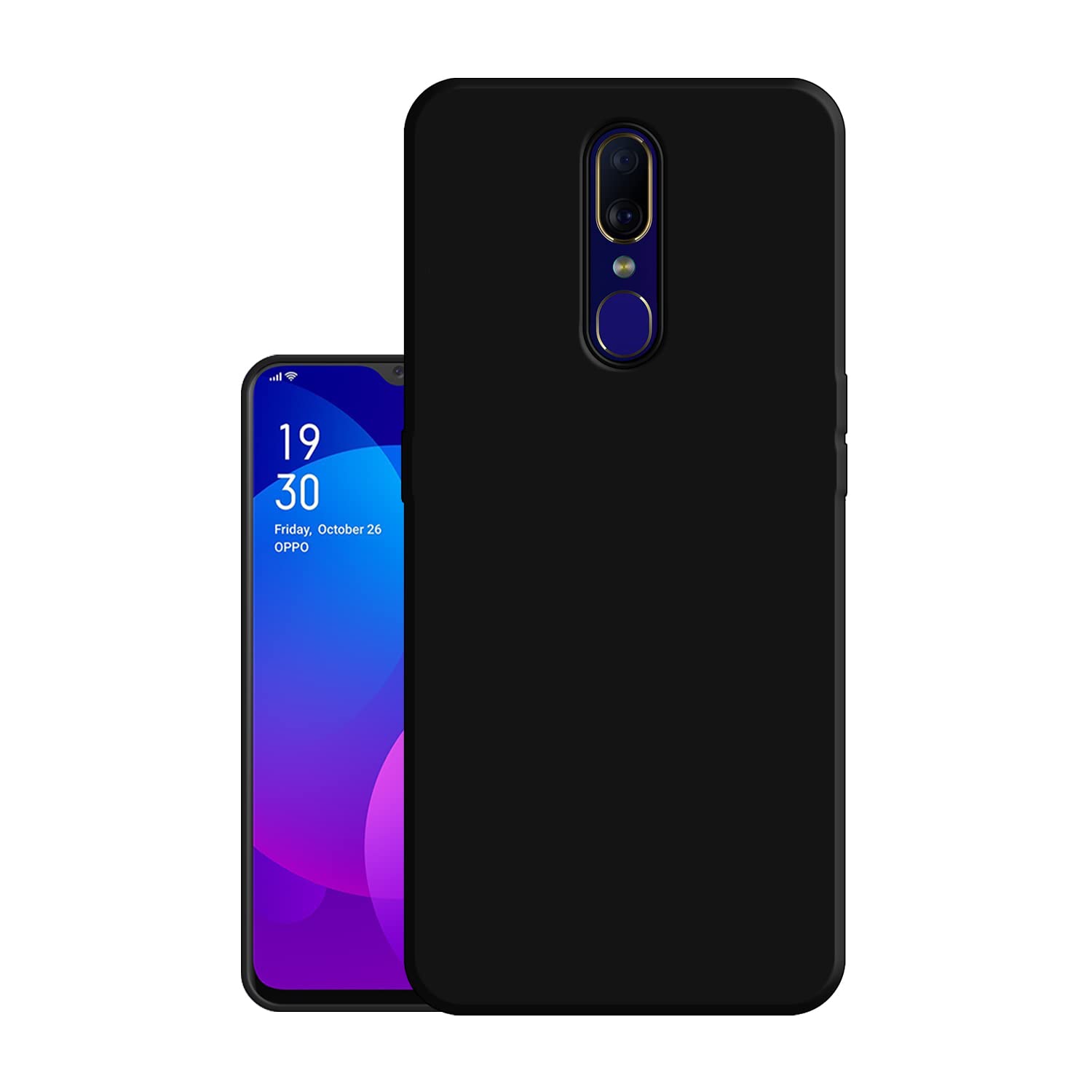 HELLO ZONE Exclusive Matte Finish Soft Back Case Cover for Oppo F11 - Black (B07SMF29CV) Amazon Price History, Amazon Price Tracker