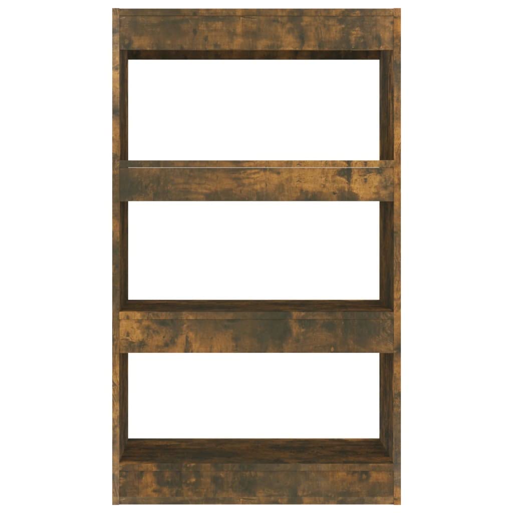 Hothingwell Bücherregal aus Holz, Eichenrauchfarben | Flurregal, dekoratives Regal für Wohnzimmer, robust, Reinigung mit feuchtem Tuch
