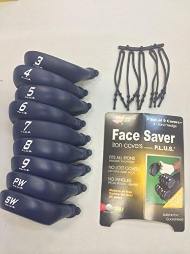 Face Saver Plus Iron Covers: Set of 9, Navy, Right Handed