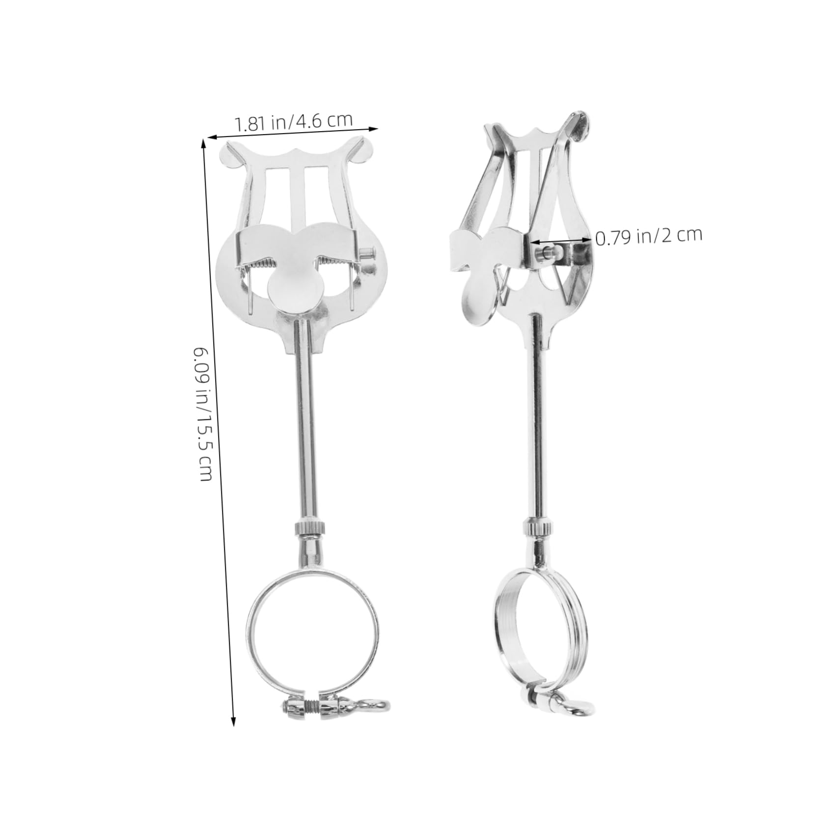 UPKOCH Portable Clarinet Music Score Rack Marching Band Lyre Clarinet Stand Sheet Music Clip