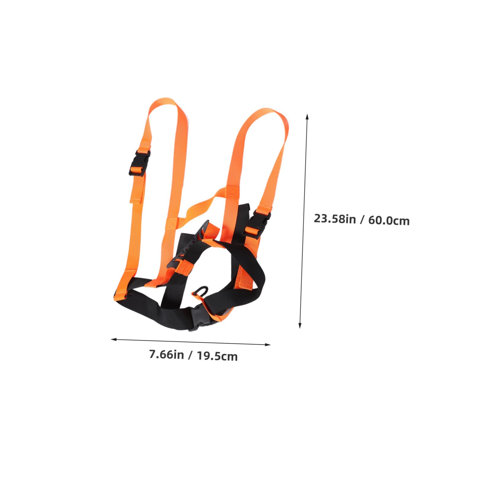 KESYOO Ski Training Belt Harness Wear-Resistant Skiing Strap Skiing Balance Strap Skating Harness Ski Strap Sturdy Ski Harness Grip Plastic Buckle Orange