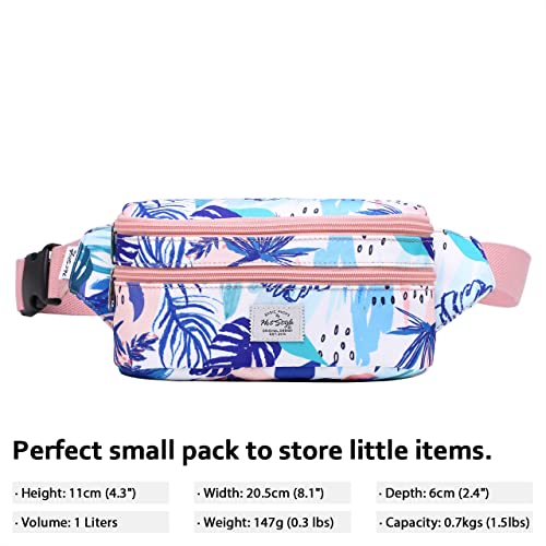 Image of Hotstyle 521S Fashion Waist Bag Cute Fanny Pack 20X6X11 cm Pink Tropical