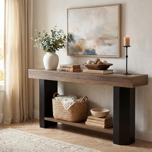 LITTLE TREE 63 in Console Table, 2 Tier Sofa Table