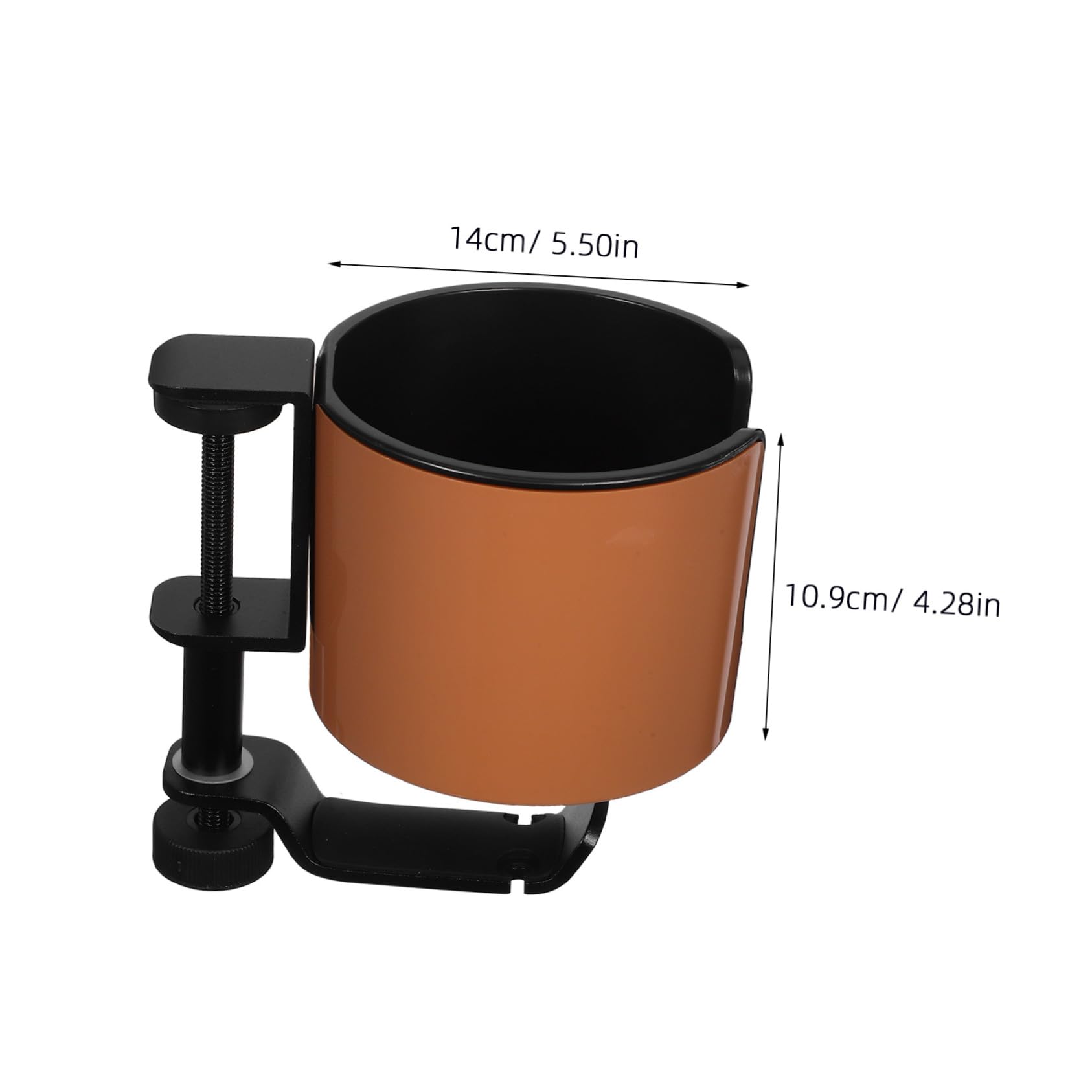 Soporte para Taza y Auriculares Giratorio Escritorio Clip Antideslizante con Rotación Organizador Multifuncional para Botellas y Cascos Accesorio Práctico para Oficina y Gaming
