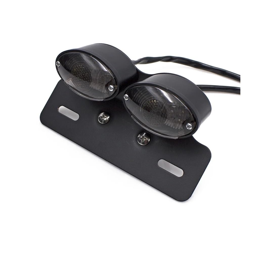 Fanale Posteriore Accessori per luce freno posteriore Moto universale modificata con supporto per targa a LED per fanale sterzo per moto